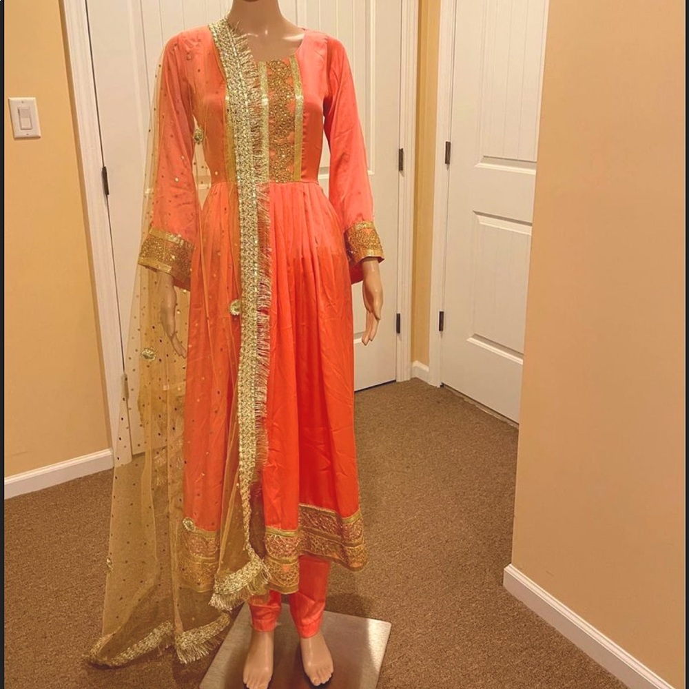 Desi Pakistani Indian Anarkali Afghan Dress